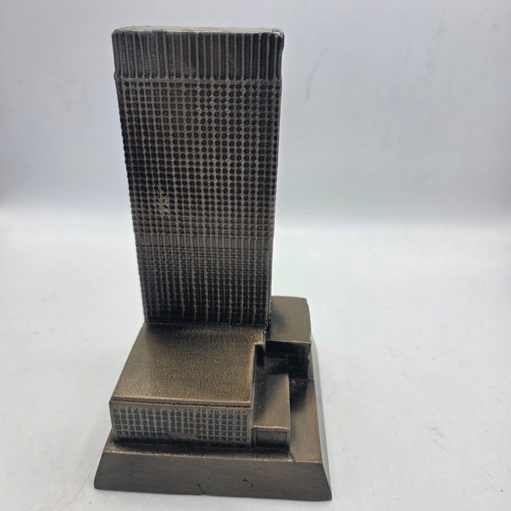 1968 Banthrico First National Bank of Atlanta Building Coin Bank 6" Metal